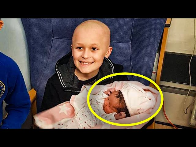 Video thumbnail for 9 Yr Old With Stage 4 Cancer Meets Newborn Sister Days Later Parents Look Over And Gasp