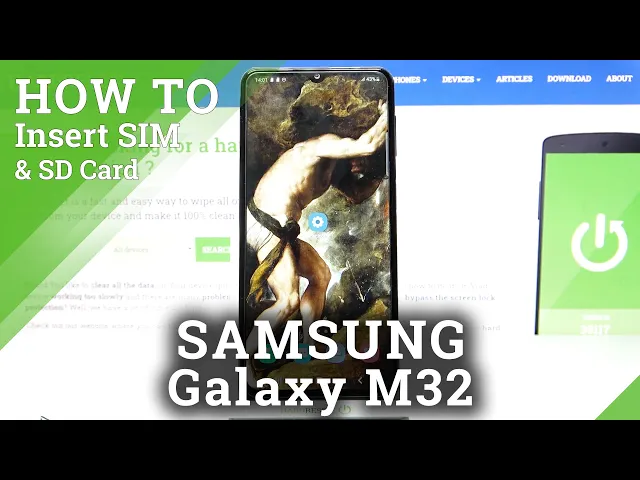 Video thumbnail for How to Insert SIM and SD Card into SAMSUNG Galaxy M32 - Set Up Nano SIM and Micro SD Card