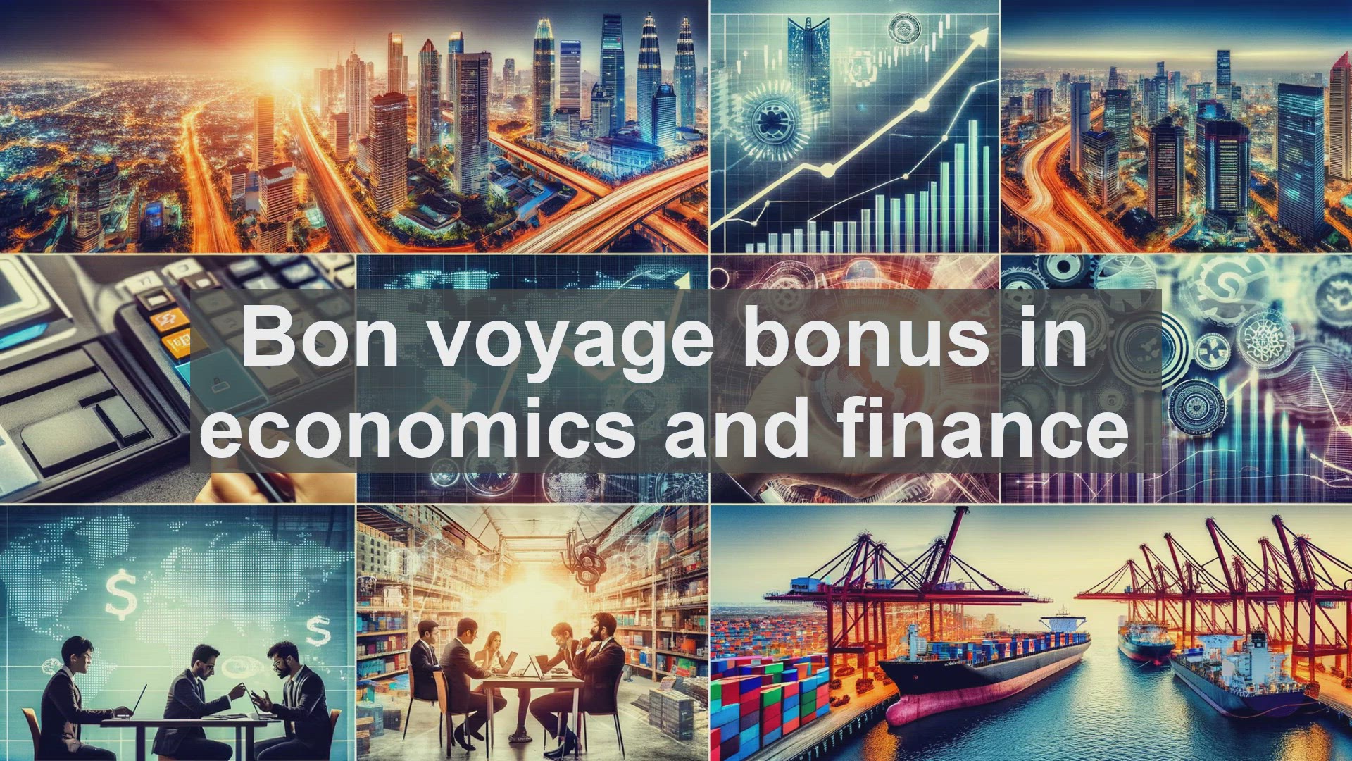 'Video thumbnail for Bon voyage bonus in economics and finance'