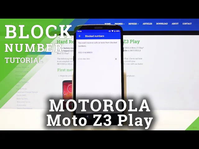 Video thumbnail for How to Block Number in MOTOROLA Moto Z3 Play – Blacklist