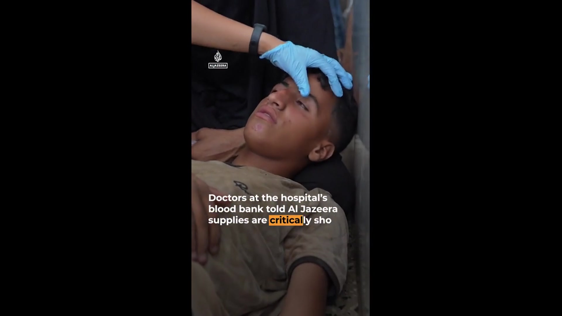'Video thumbnail for Israel bombs Gaza clinic as blood banks run dry'
