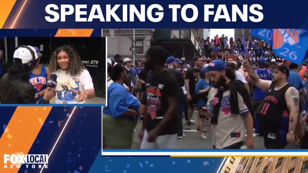 Video thumbnail for Millions flood streets for Knicks parade