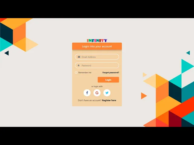 Video thumbnail for Responsive Login Form using HTML CSS and Bootstrap. Register Form, Forget Password Form
