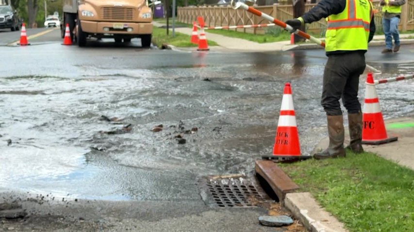 Video thumbnail for Water main break impacts hundreds of customers in Nyack