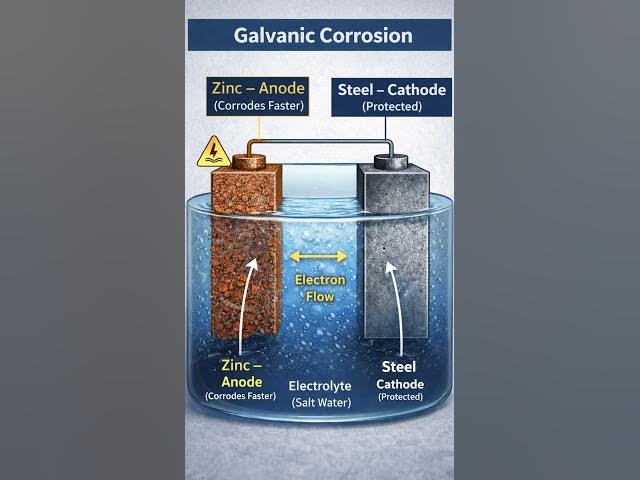 Video thumbnail for Types of Corrosion explained simply ⚙️ | Learn before failure happens! #Engineering #Corrosion