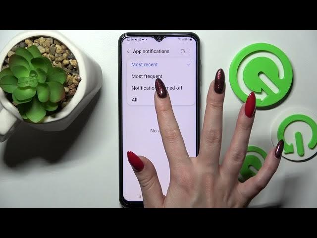 Video thumbnail for Samsung Galaxy M23 - How To Turn On & Off App Notifications