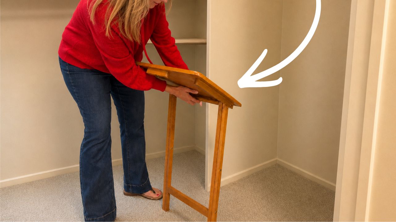 Video thumbnail for The Brilliant Way People Are Repurposing Old TV Trays For Their Guest Rooms