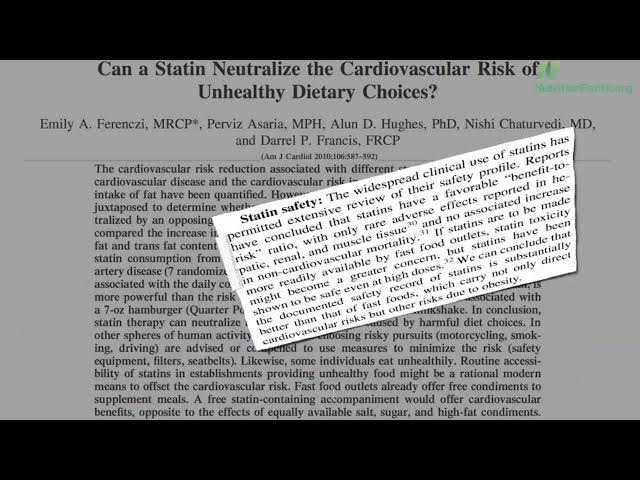 Video thumbnail for Fast food  Do you want fries with that Lipitor