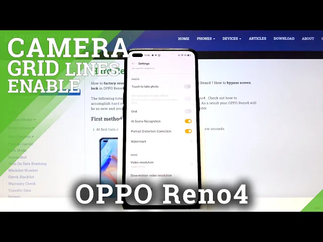 Video thumbnail for How to Show/Hide Gridlines in OPPO Reno4 – Camera Orientation Lines