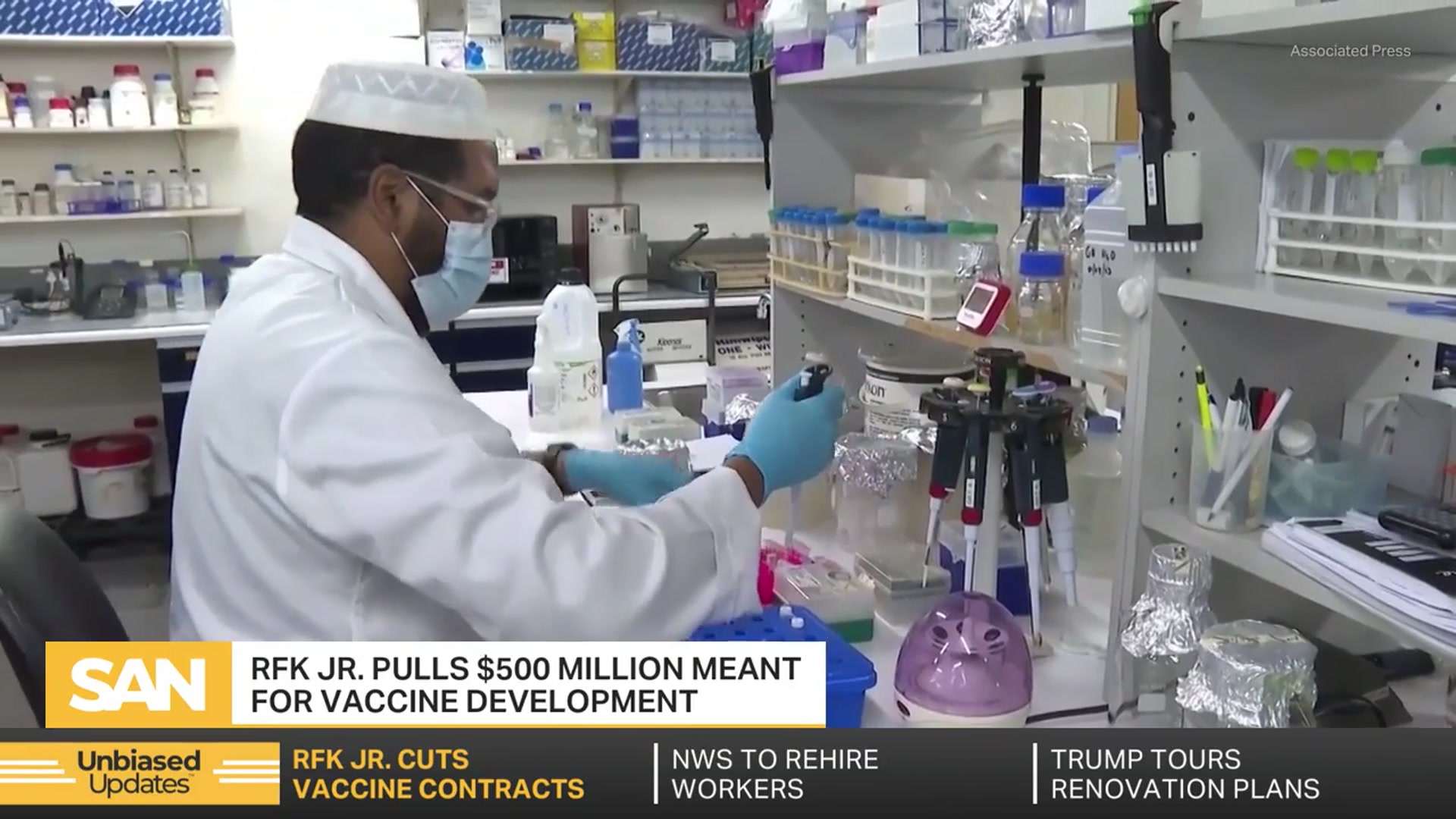'Video thumbnail for RFK Jr. pulls $500M meant for vaccine development'