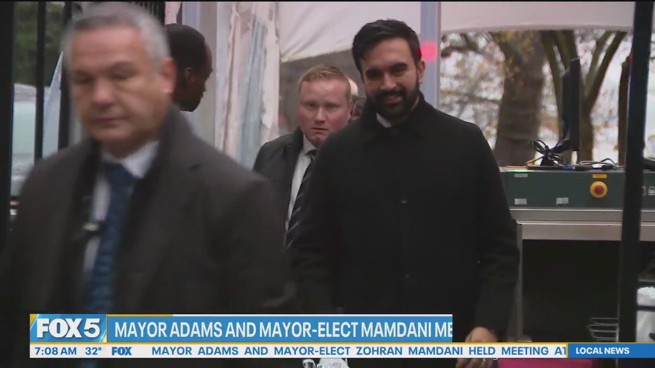 Video thumbnail for ICYMI: Mayor Adams meets with Mayor-elect Mamdani at Gracie Mansion