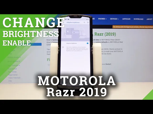 Video thumbnail for How to Use Auto Brightness in MOTOROLA Razr 2019 – Adaptive Brightness