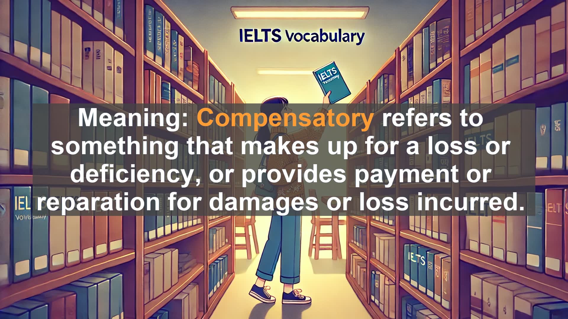 'Video thumbnail for 2000 Must Know IELTS 9.0 Vocabulary - Compensatory: Balancing Language with Precision'