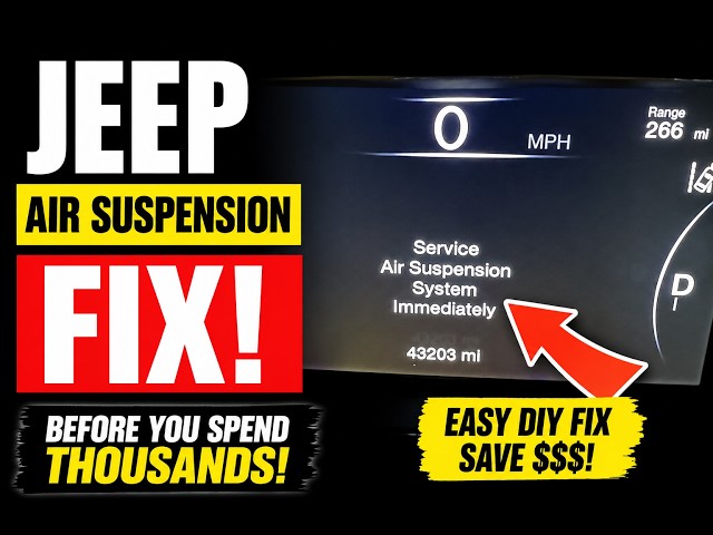 Video thumbnail for Jeep Grand Cherokee Service Air Suspension System Fix (Before Replacing the Compressor)