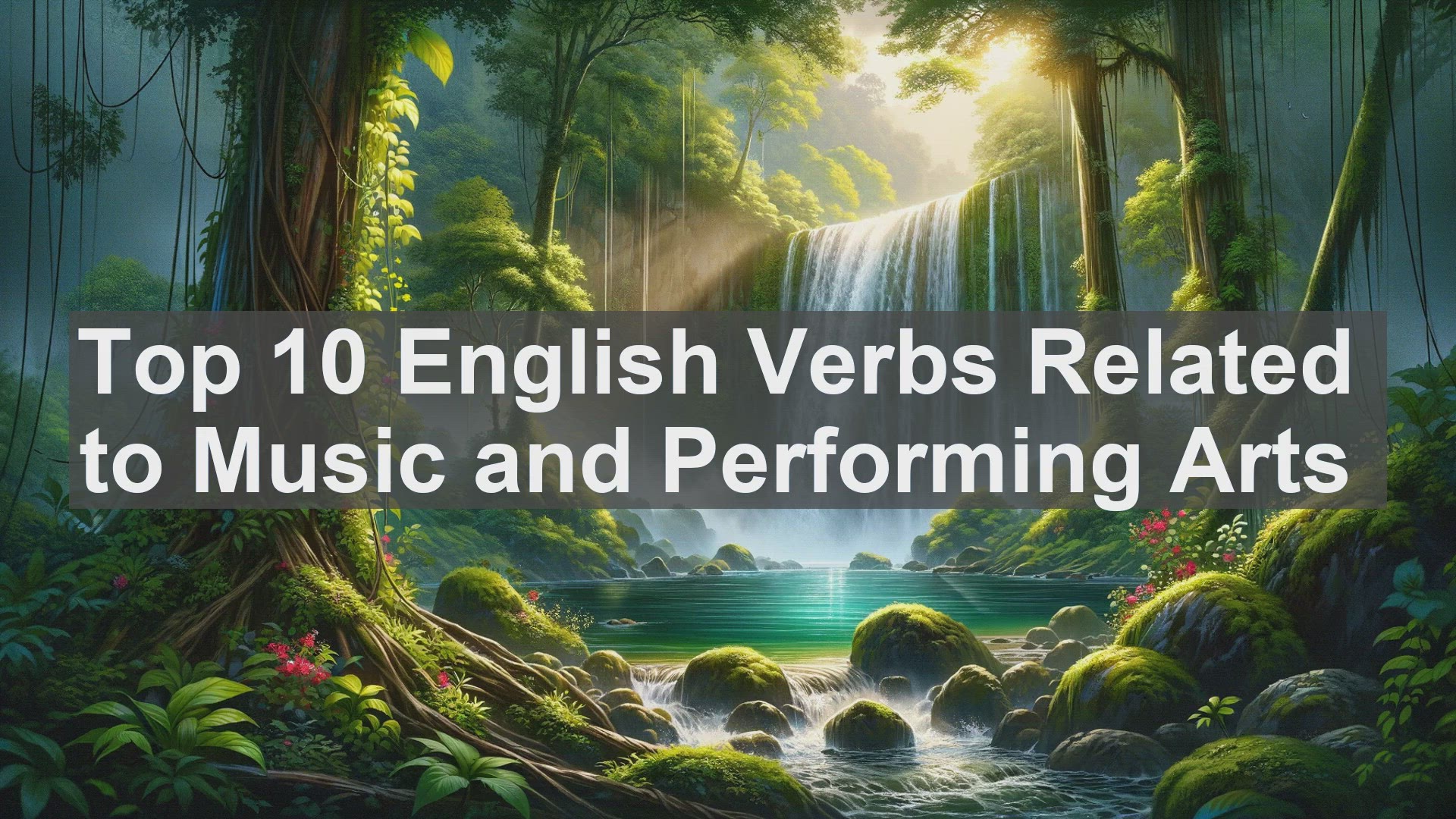 'Video thumbnail for Top 10 English Verbs Related to Music and Performing Arts'
