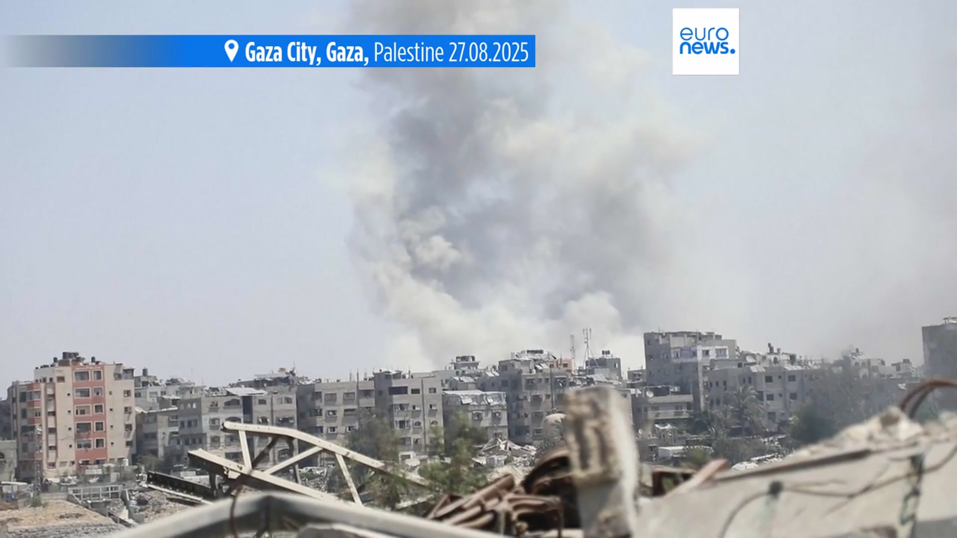 'Video thumbnail for Israeli military calls Gaza City evacuation 'inevitable''