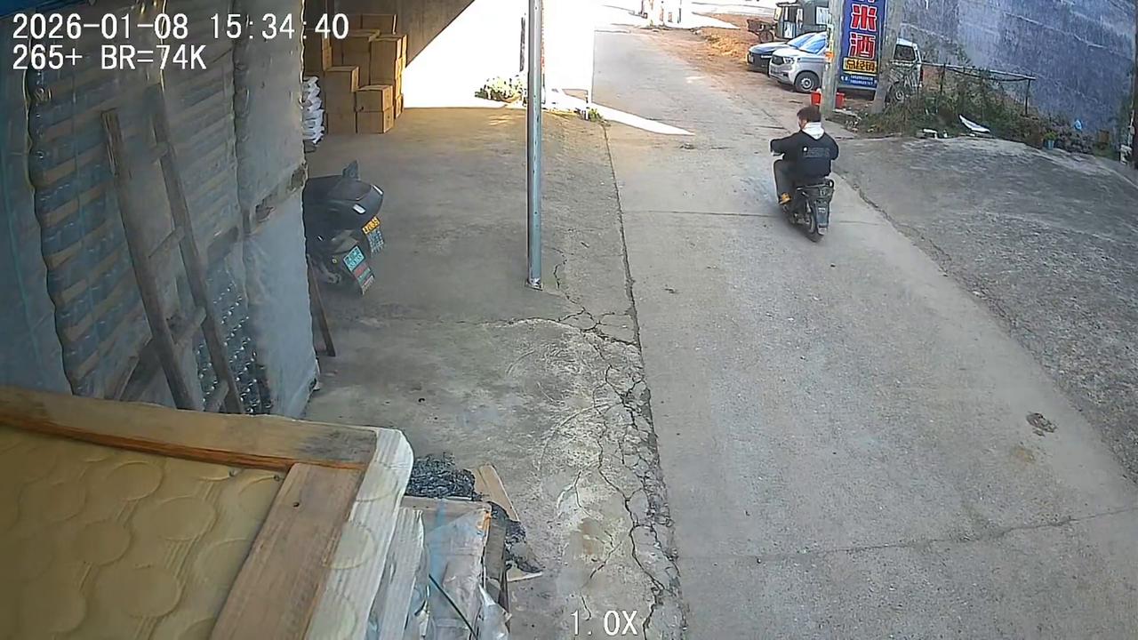 Video thumbnail for China: Chinese man’s lit cigarette starts sudden fire on dry roadside.