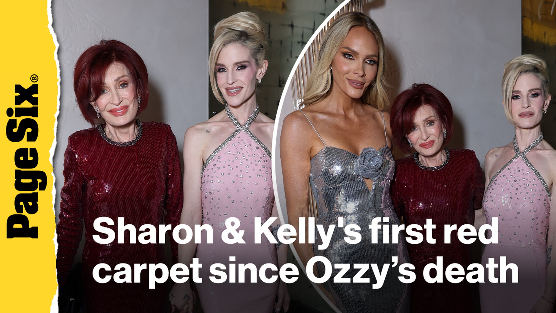 Video thumbnail for Sharon and Kelly Osbourne make first red carpet appearance since Ozzy's heartbreaking death