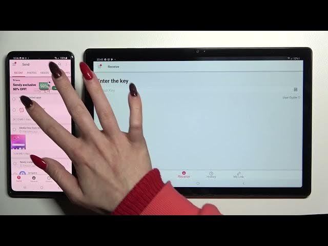 Video thumbnail for Transfer files from a Samsung Device to Samsung Galaxy Tab A8 2021 ( Send Anywhere)