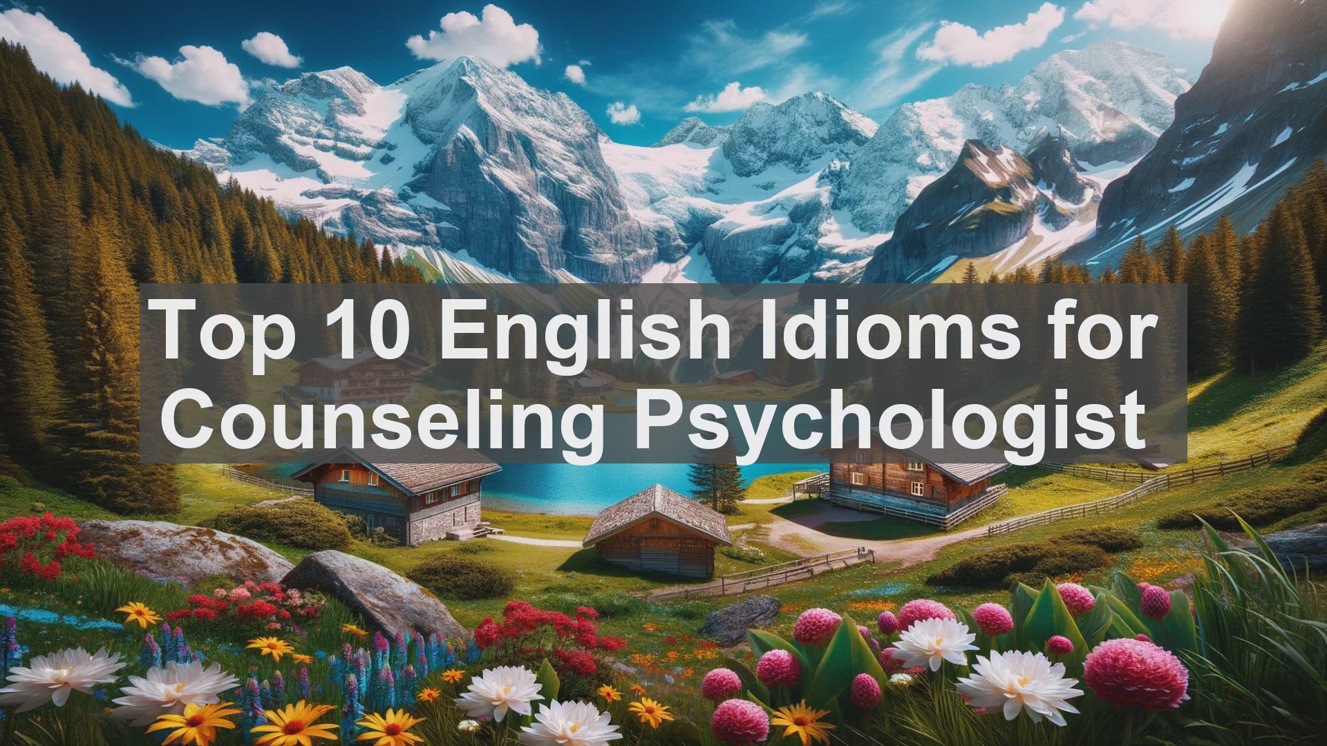 'Video thumbnail for Top 10 English Idioms for Counseling Psychologist'
