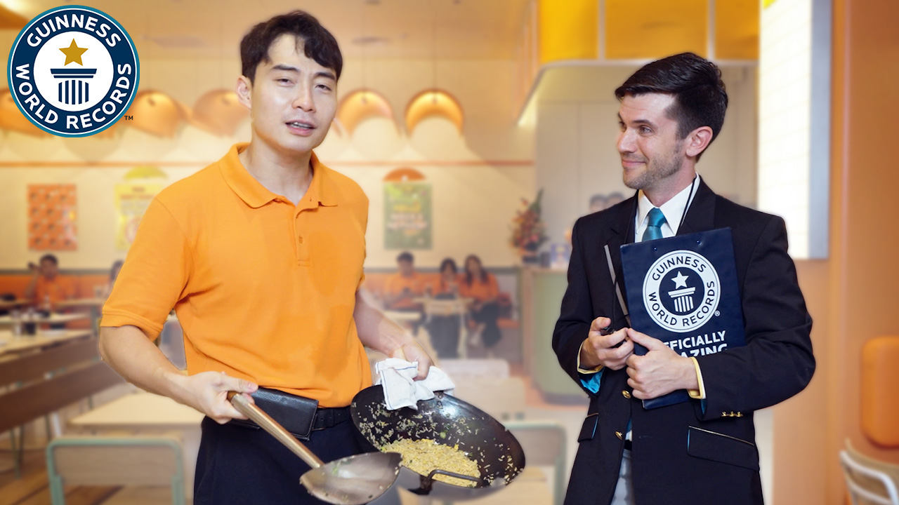'Video thumbnail for Uncle Roger breaks two world records at new restaurant opening'