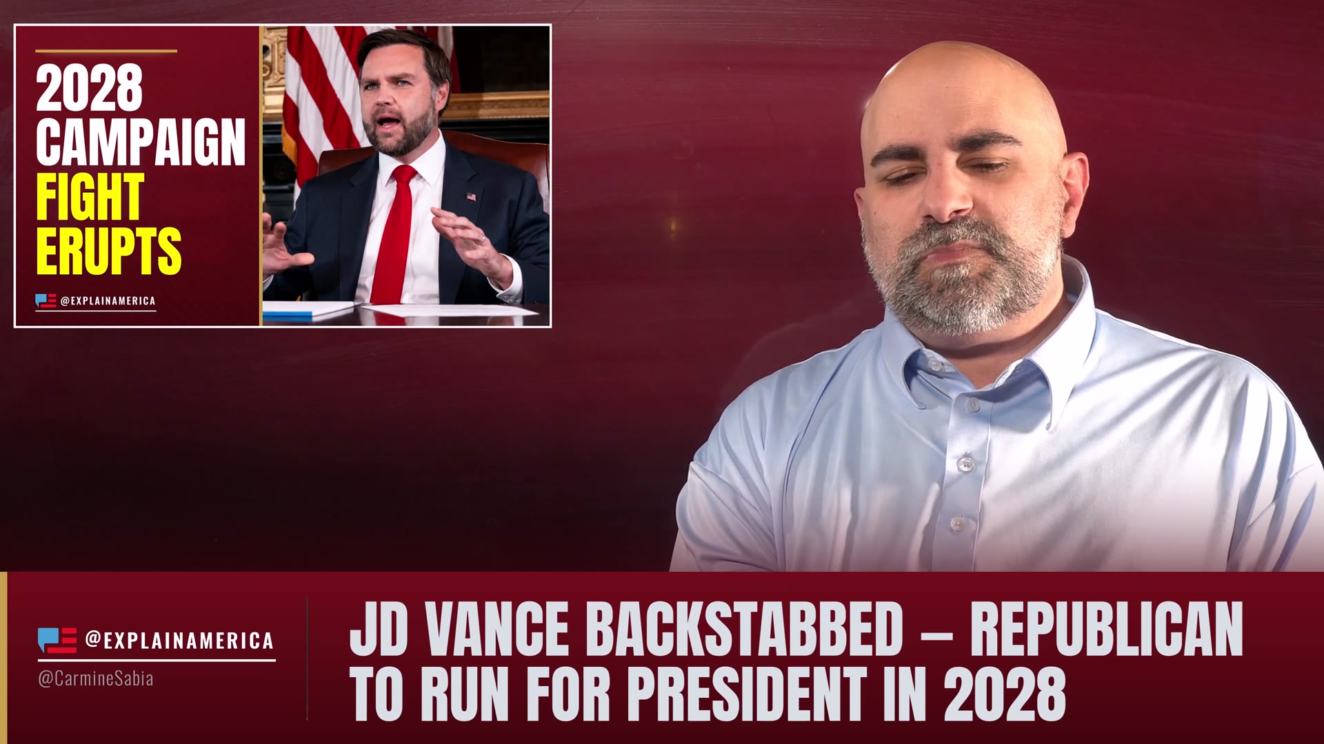 Video thumbnail for JD Vance Backstabbed — Top Republican to Run for President in 2028