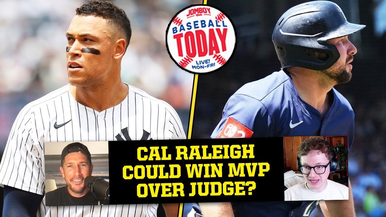 'Video thumbnail for Can Cal Raleigh really win MVP over Aaron Judge? | Baseball Today'