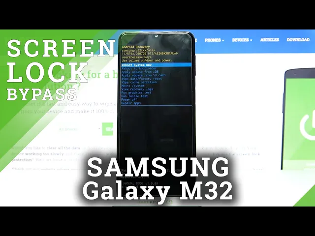 Video thumbnail for How to Hard Reset SAMSUNG Galaxy M32 - Bypass Screen Lock / Factory Data Reset by Recovery Mode