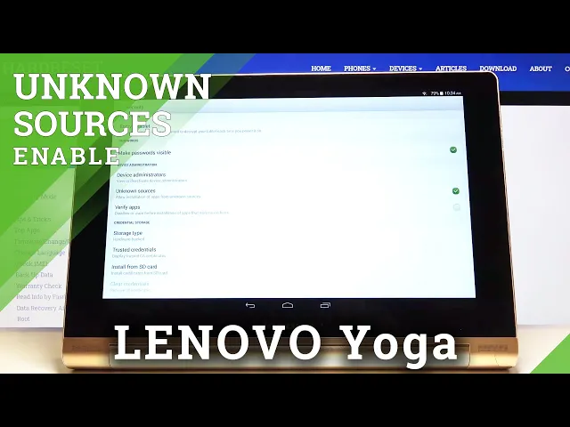 Video thumbnail for How to Allow Unknown Sources in LENOVO Yoga – Allow Unknown Downloading