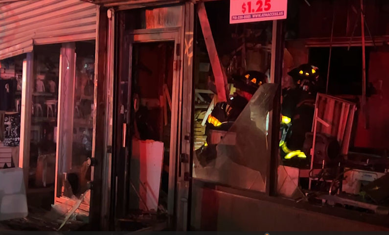 Video thumbnail for 1 person hurt after two-alarm fire tears through Jerome Avenue business