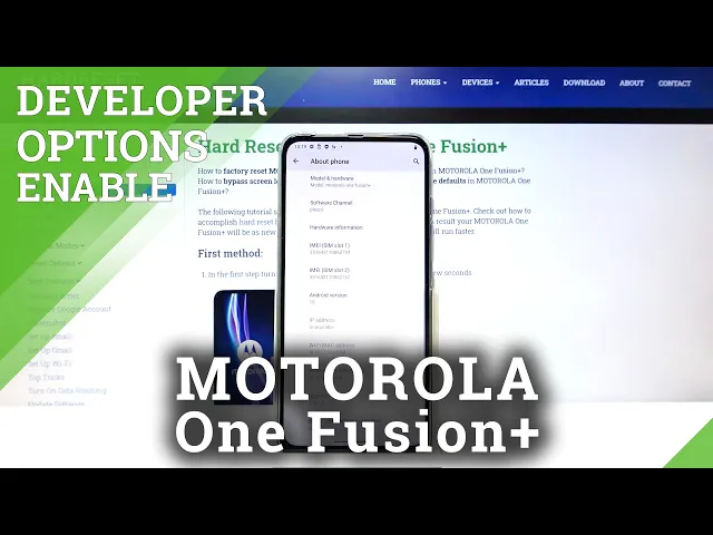 Video thumbnail for How to Access Developer Mode in MOTOROLA One Fusion+ - Developer Features