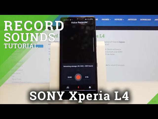 Video thumbnail for How to Record Sounds in SONY Xperia L4 – Find Voice Recorder