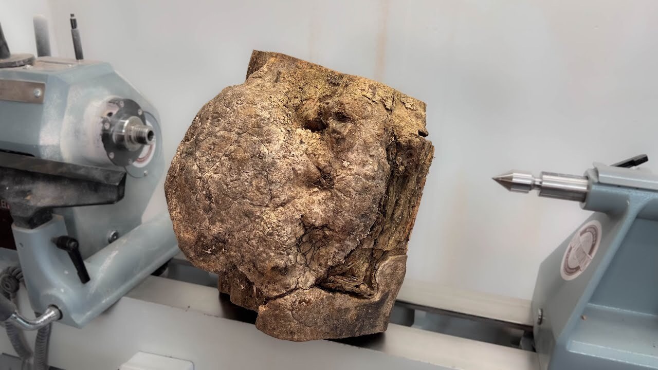 Video thumbnail for Woodturning – The Pregnant Firewood Transformation