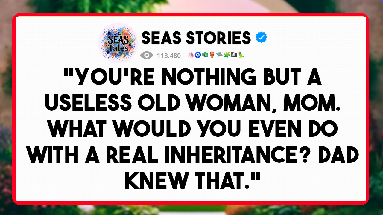 Video thumbnail for "You're nothing but a useless old woman, Mom. What would you even do with a real inheritance?