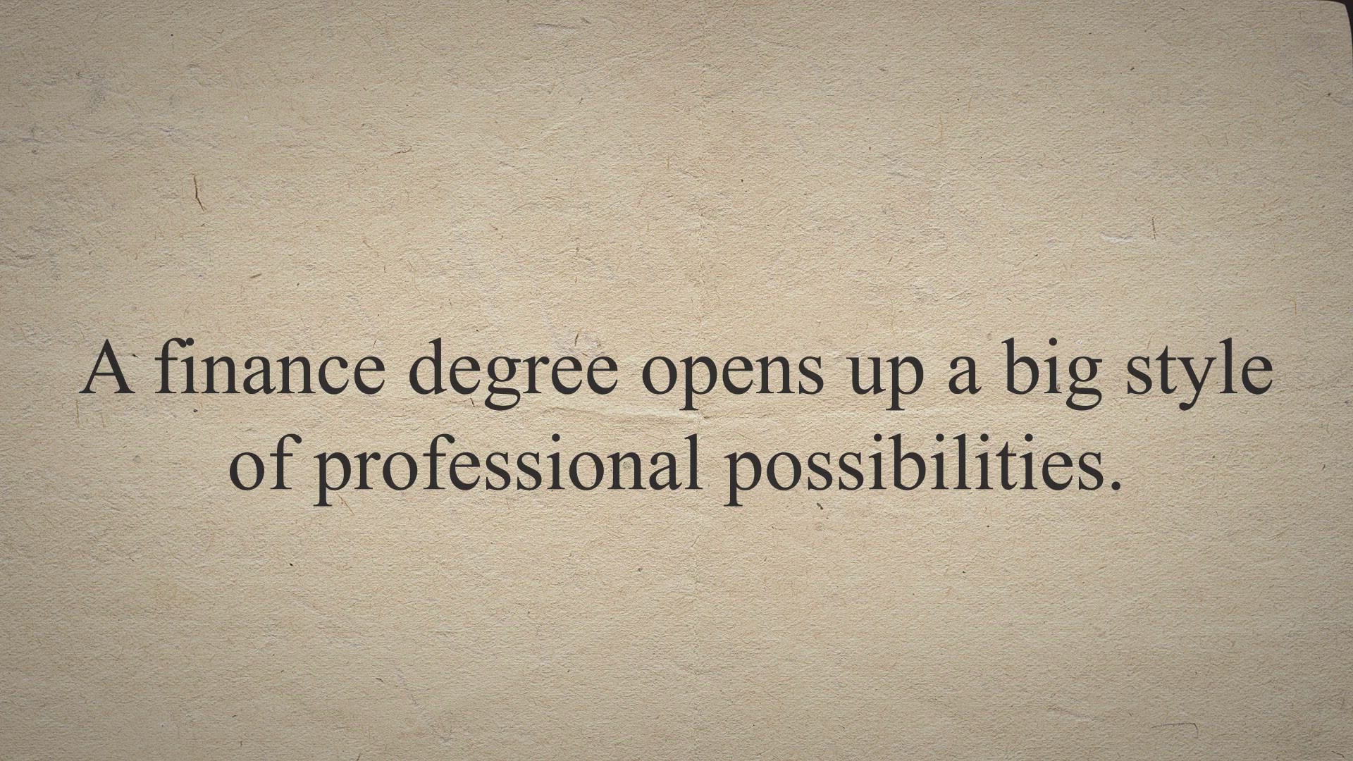 Video thumbnail for What Can You Do With A Finance Degree?