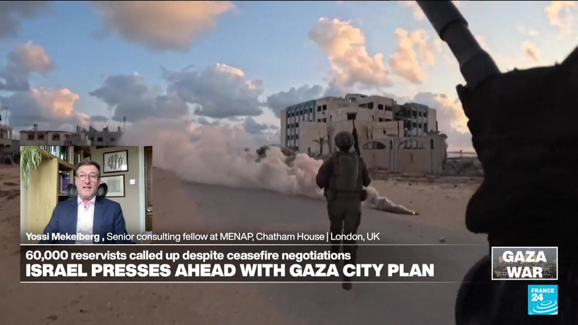 'Video thumbnail for Y Mekelberg: With Gaza escalation, Israel risks 'sacrificing hostages and its standing in the world''