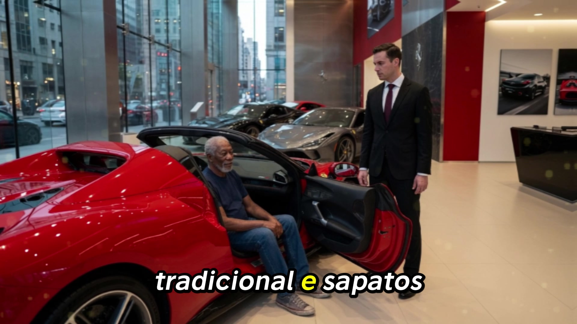 Video thumbnail for "Gerente Humilha Idoso Negro em Concessionária de Luxo... Sem Saber Que Ele Era o Verdadeiro Dono de Tudo"