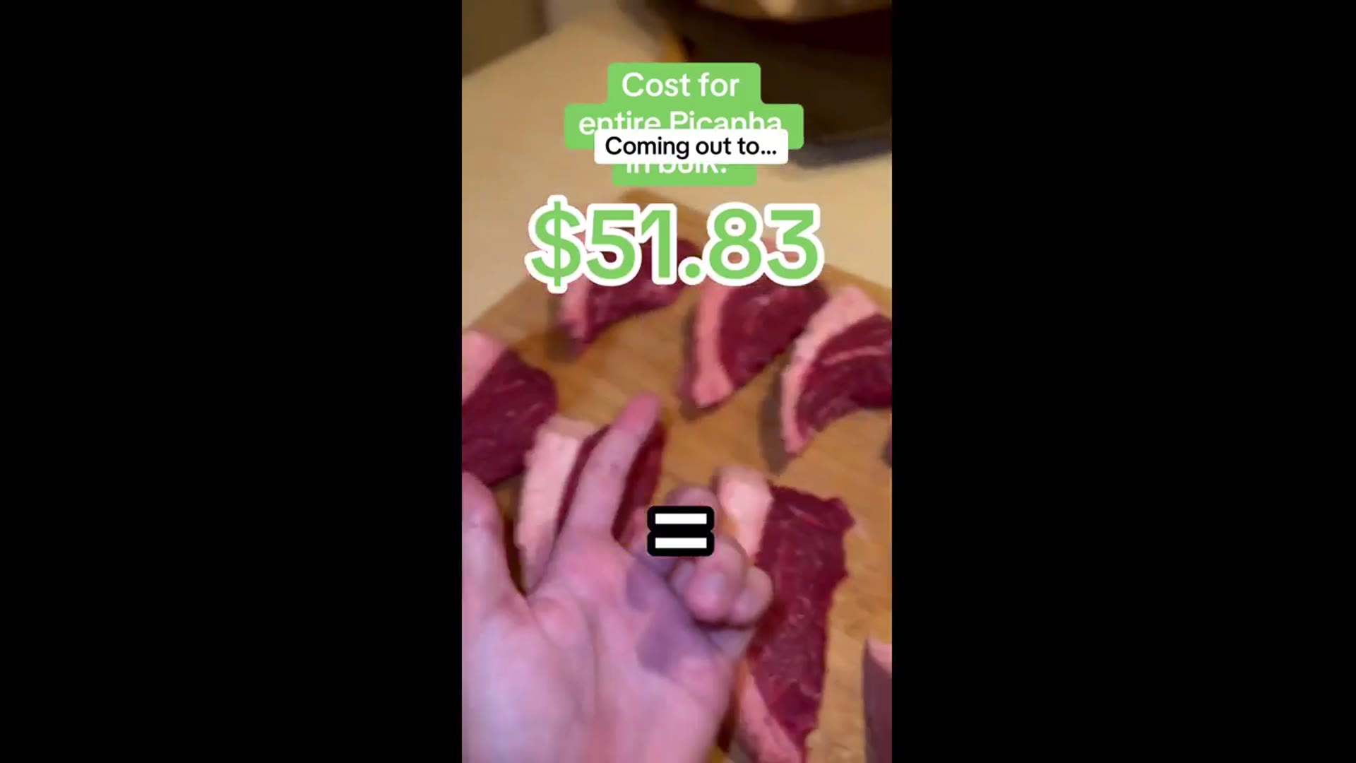 'Video thumbnail for $4 Steak Hack  #steak #picanha #savingmoney'