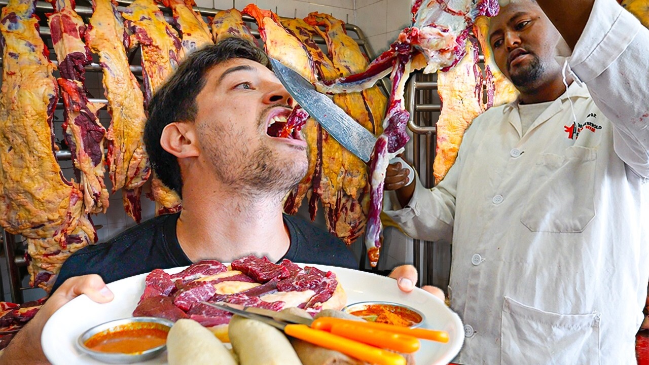 Video thumbnail for They Fed Me RAW Meat in Ethiopia… Big Mistake?!