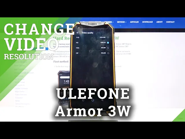 Video thumbnail for How to Change Video Resolution in ULEFONE Armor 3W – Customize Video Size Options