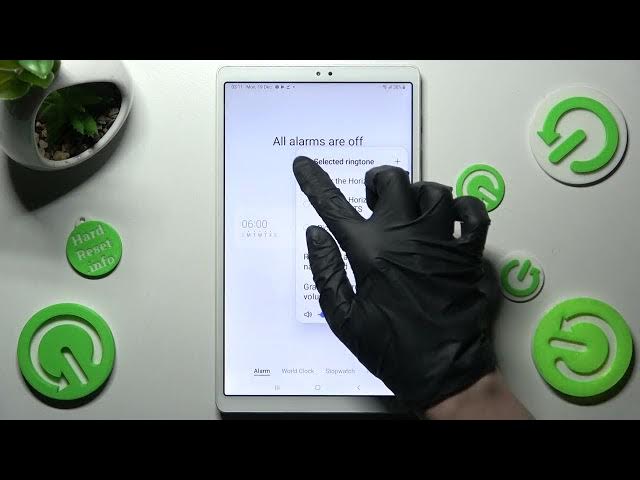 Video thumbnail for Samsung Galaxy TAB A7 Lite - How to Set Up Alarm Clock | Enter & Enable Alarm in Galaxy TAB