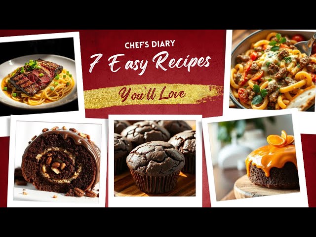 Video thumbnail for Chef’s Diary – 7 Easy Recipes You’ll Love | My Mama’s Recipes