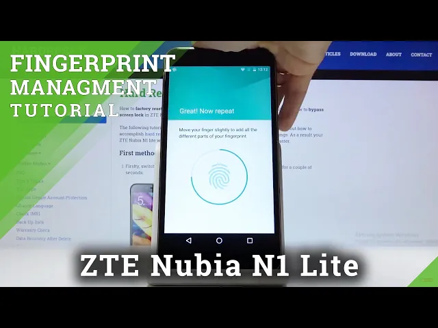 Video thumbnail for How to Add Fingerprint in ZTE Nubia N1 Lite – Add Fingerprint Lock
