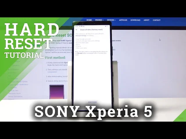 Video thumbnail for Factory Reset SONY Xperia 5 – Wipe Data / Erase Storage