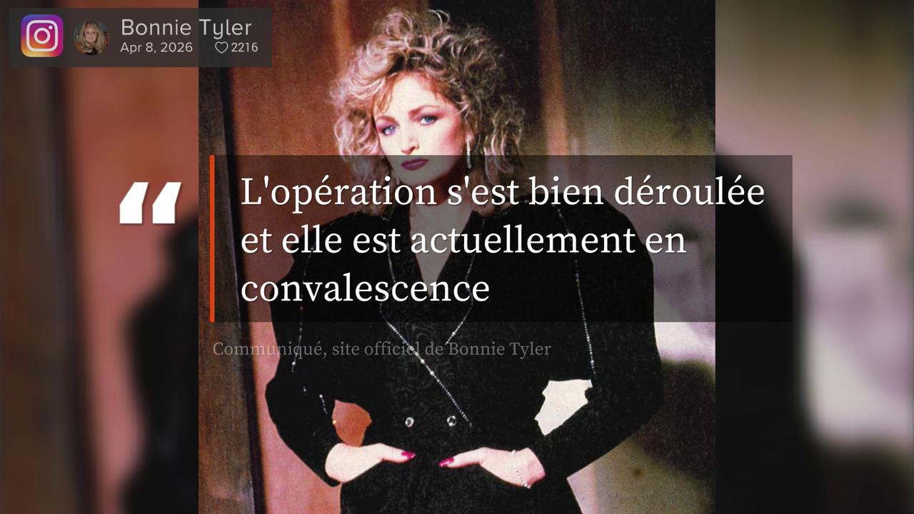 Video thumbnail for Bonnie Tyler opérée en urgence au Portugal.