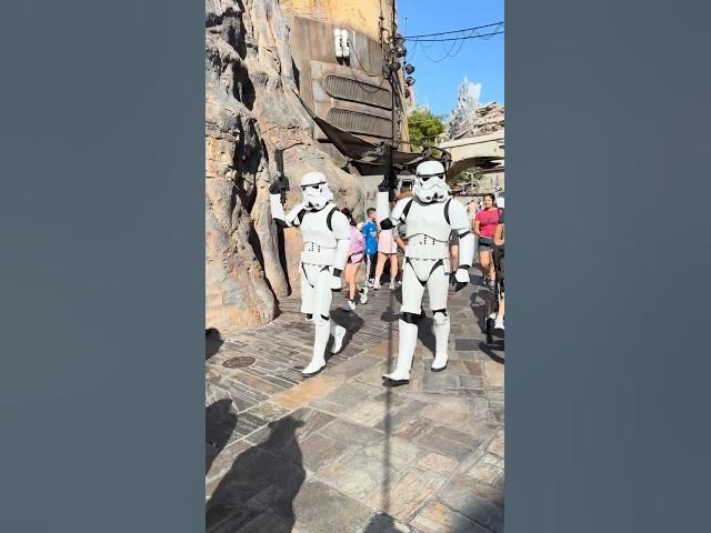 Video thumbnail for Star Wars Music in Star Wars: Galaxy’s Edge and Storm Troopers!