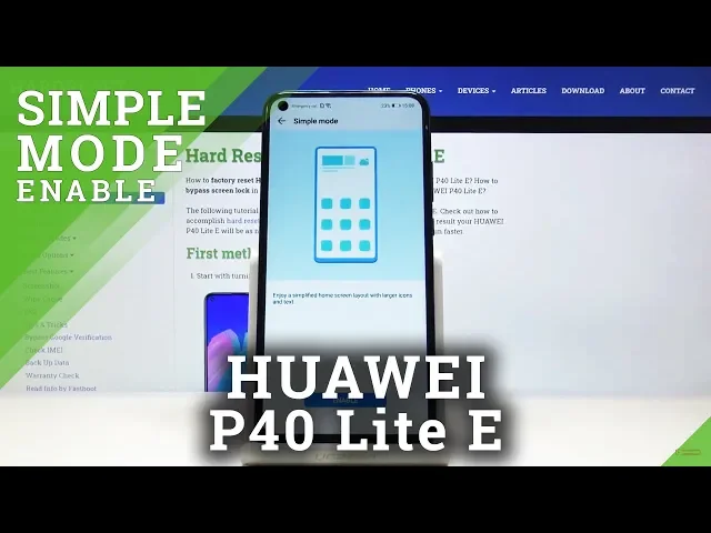 Video thumbnail for Simple Mode HUAWEI P40 Lite E - Large Icons