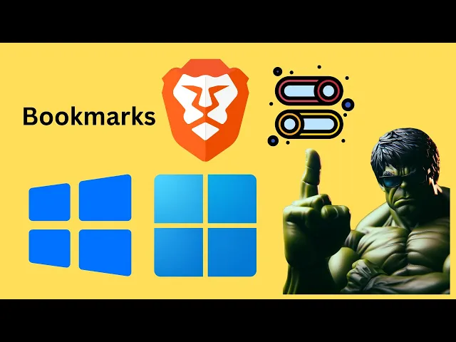 'Video thumbnail for How to Show or Hide Bookmarks in Brave Browser on Windows 11 or 10 | GearUpWindows Tutorial'