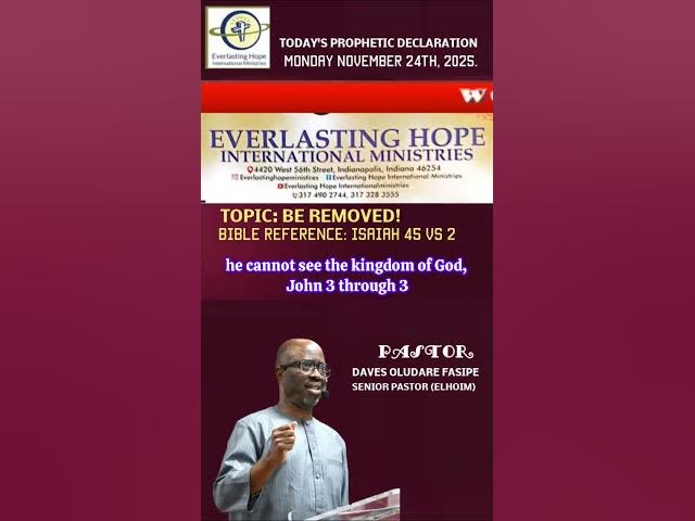 Video thumbnail for PROPHETIC DECLARATION