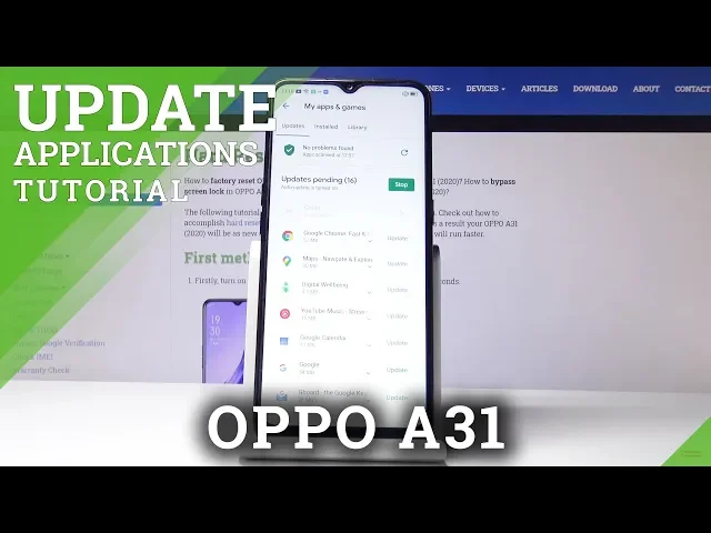 Video thumbnail for How to Download Newest App Version in OPPO A31 2020 - Update Apps